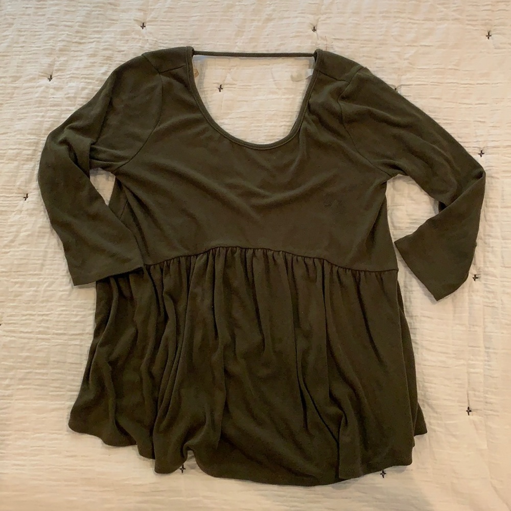 Boutique green top